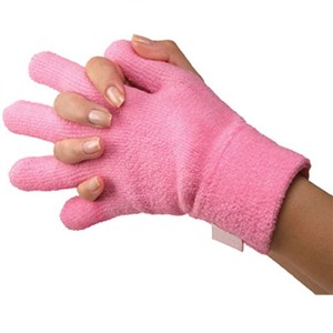 Silipos Moisturizing Gel Terry Cloth Gloves Pink 